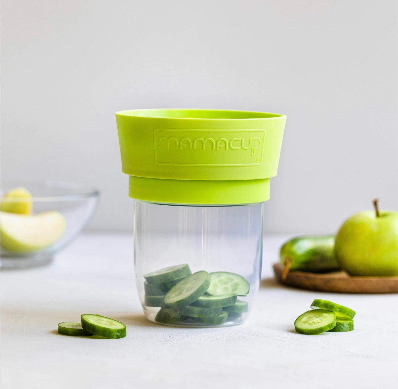 MamaCup"Spill-Free Snack Cup" Green