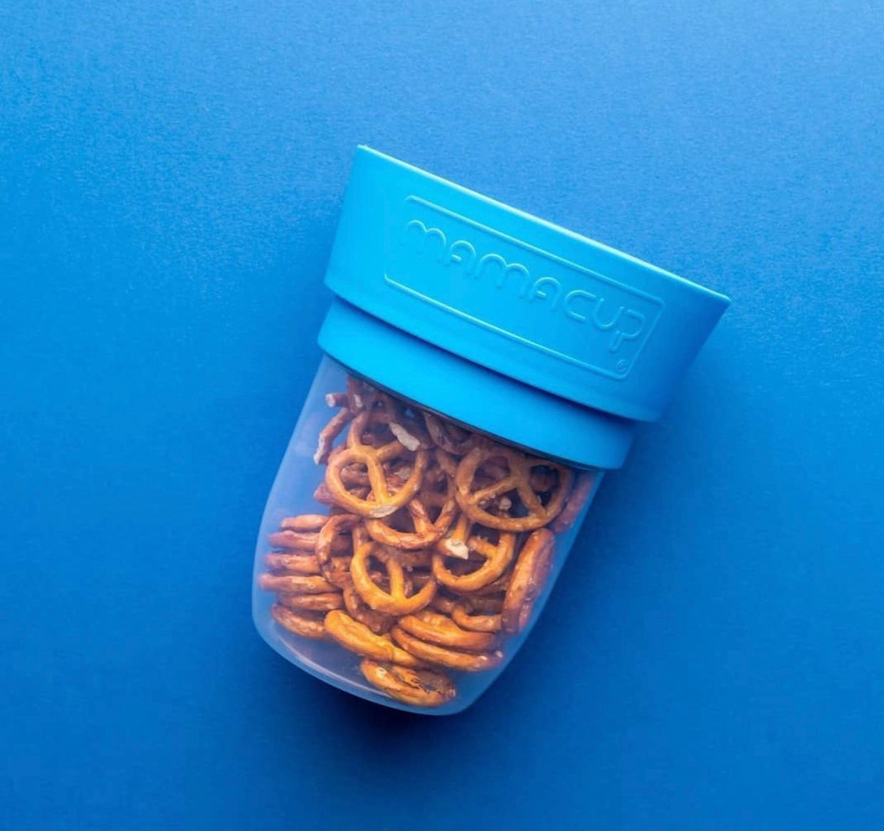 MamaCup"Spill-Free Snack Cup" Blue