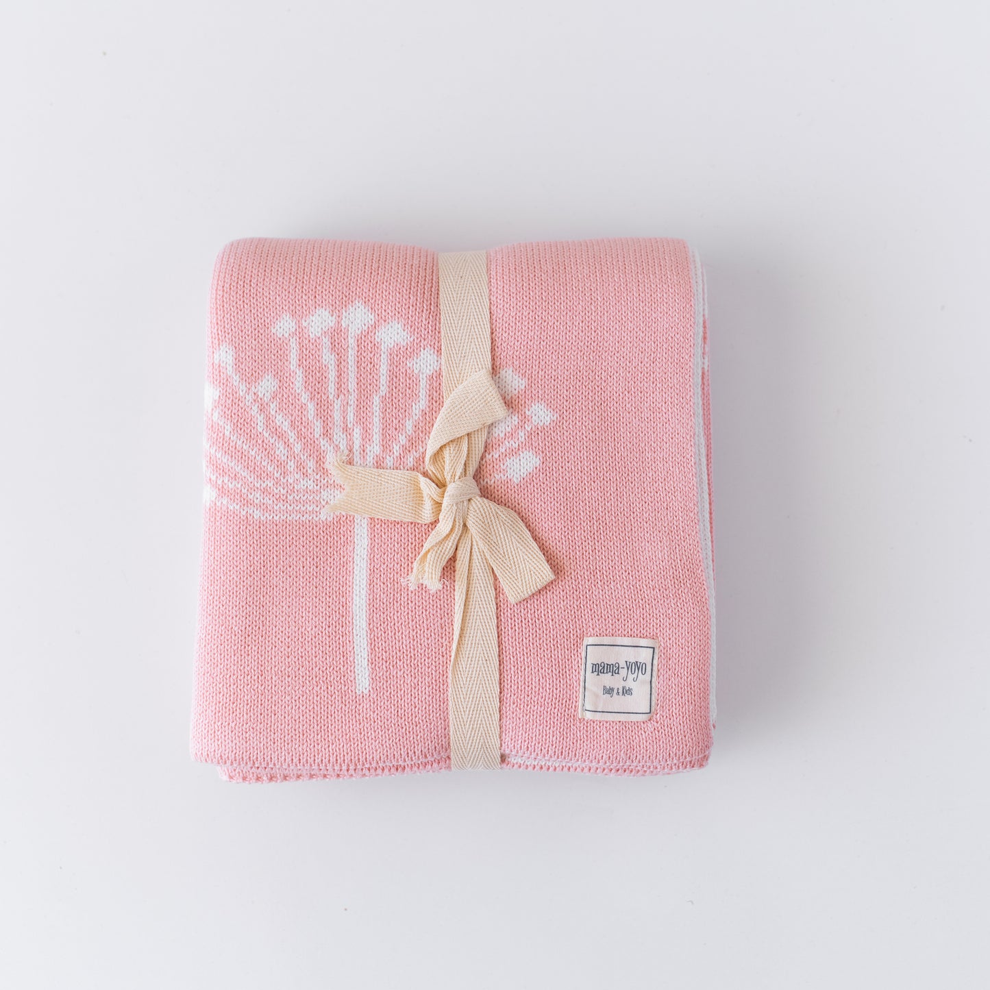 Organic Double Sided Knited Blanket- Dandelion