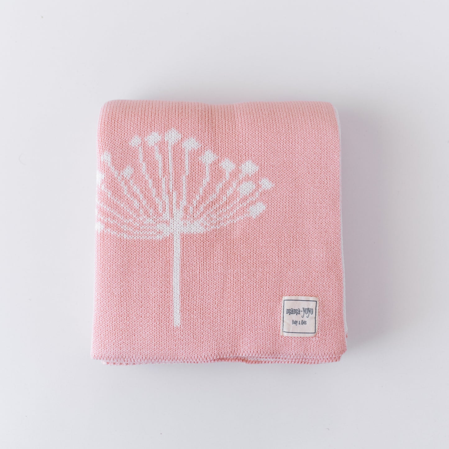 Organic Double Sided Knited Blanket- Dandelion